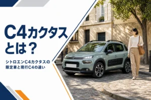 街角に停まるシトロエンC4カクタスのイメージ