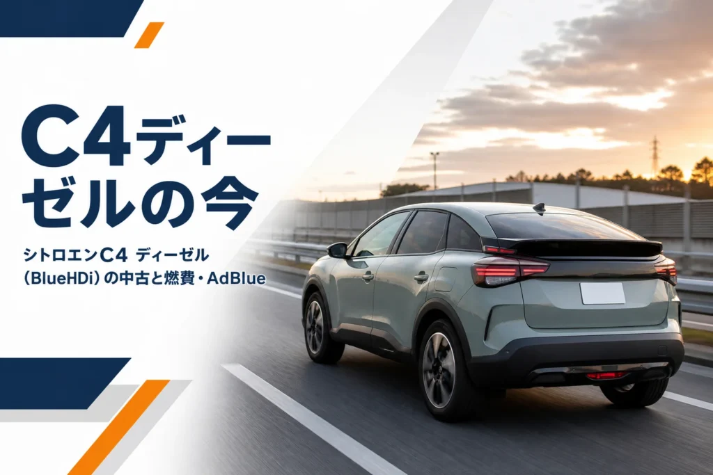 高速道路を走るシトロエンC4 ディーゼルのイメージ