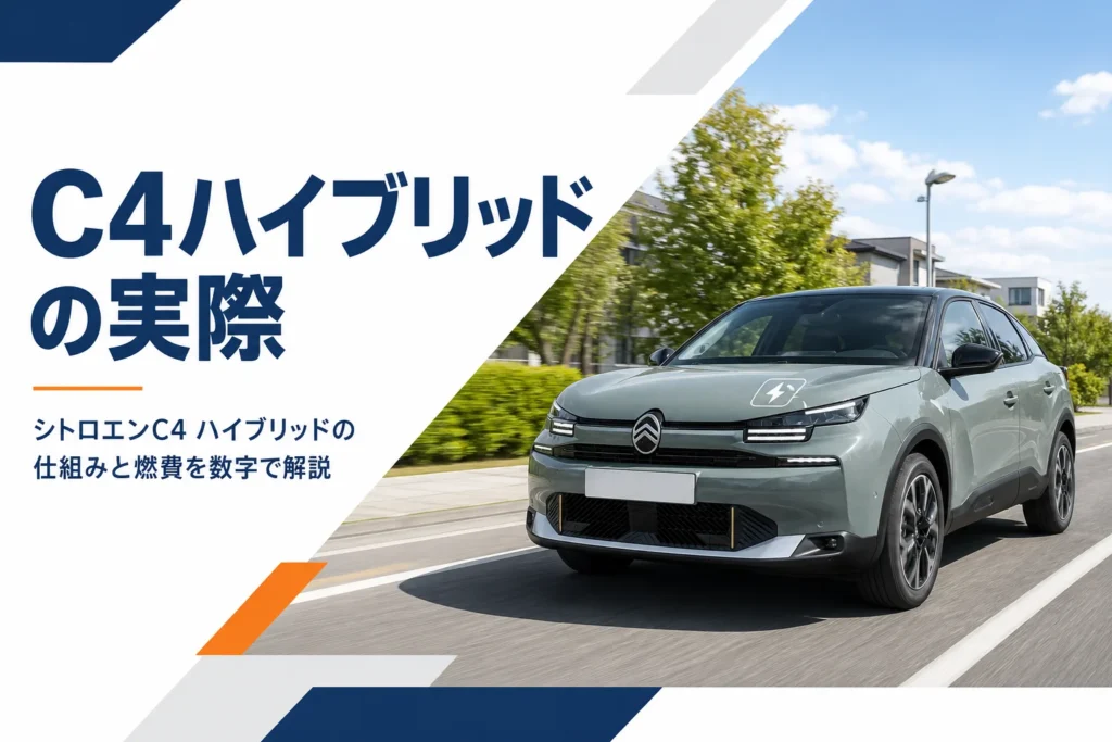 郊外を走るシトロエンC4 MAX HYBRIDのイメージ
